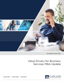 Business Services M&A Update cover sheet