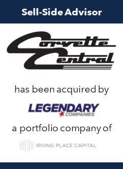 Corvette Central has been acquired by Legendary Companies