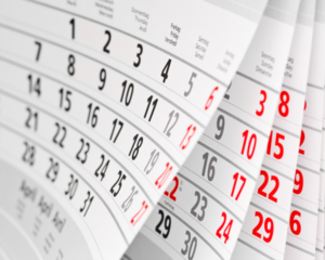 image of calendar to represent the passage of time in dealmaking