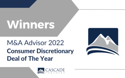 Cascade Partners Named Winners for the 21st Annual M&A Advisor Awards