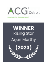 Association for Corporate Growth Detroit Chapter - Rising Star 2023 Award Winner Arjun Murthy