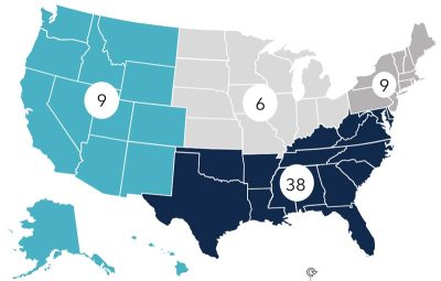 Cardiology healthcare industry - M&A activity by US Region SEPT - 2024