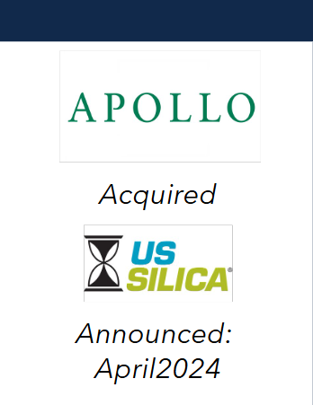 acquisition announcement - Apollo acquires US Silica - 2024