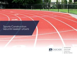 sports construction industry report - cover photo