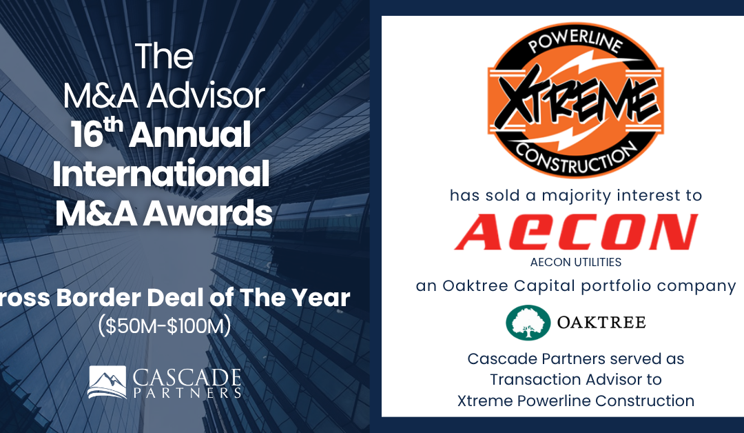 Cascade Wins Cross Border Deal of The Year