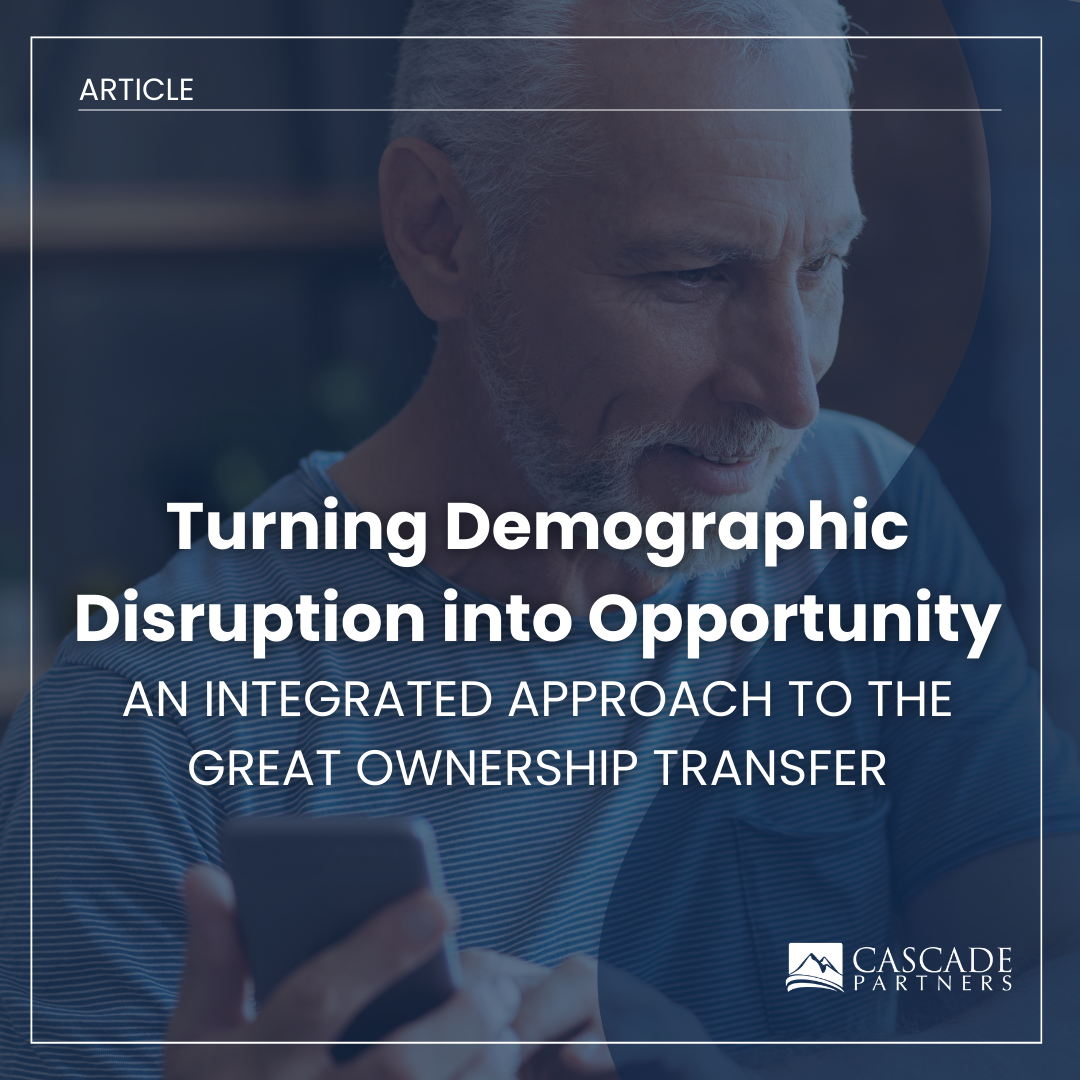 Turning Demographic Disruption into Opportunity