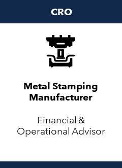 metal stamping manufacturer financial and operational advisor graphic